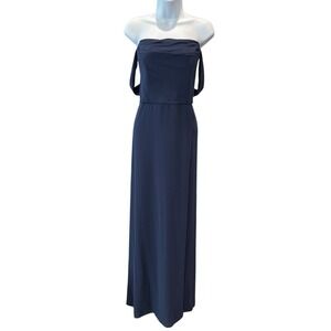 Celebrate DB Studio Navy‎ Strapless Gown Dress Size 14 Formal Wedding Guest